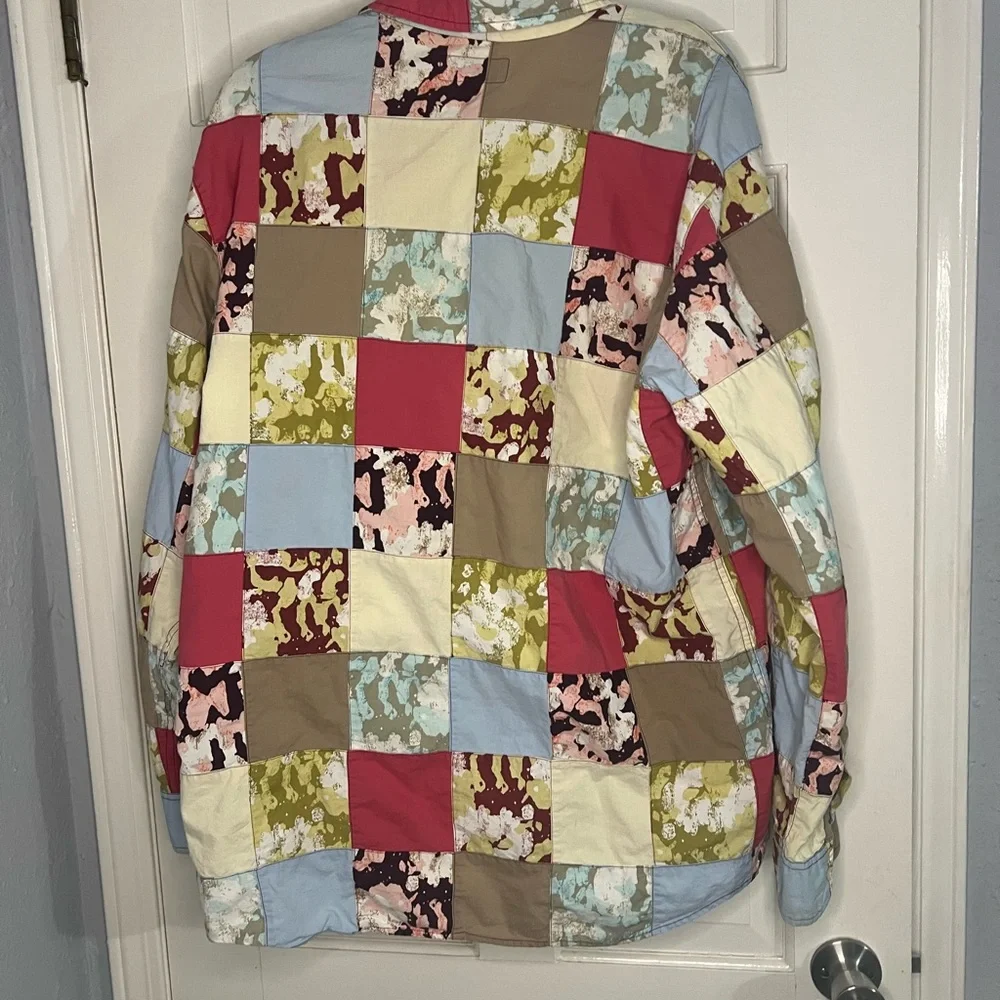 J. Crew Multicolor Patchwork Shirt - Picture 2 of 5